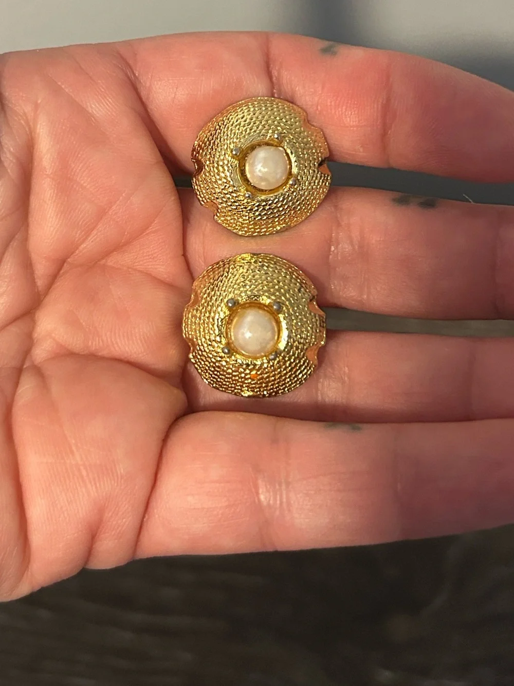 Vintage Pearl cufflinks